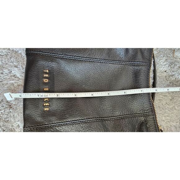 Ted Baker Leather Lined Travel Crossbody Purse Bag Women Small Black - Picture 16 of 16